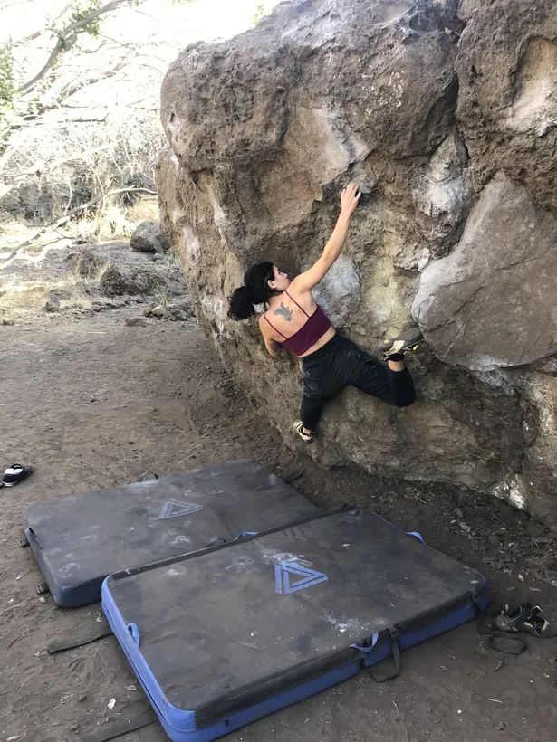 Boulder su un masso